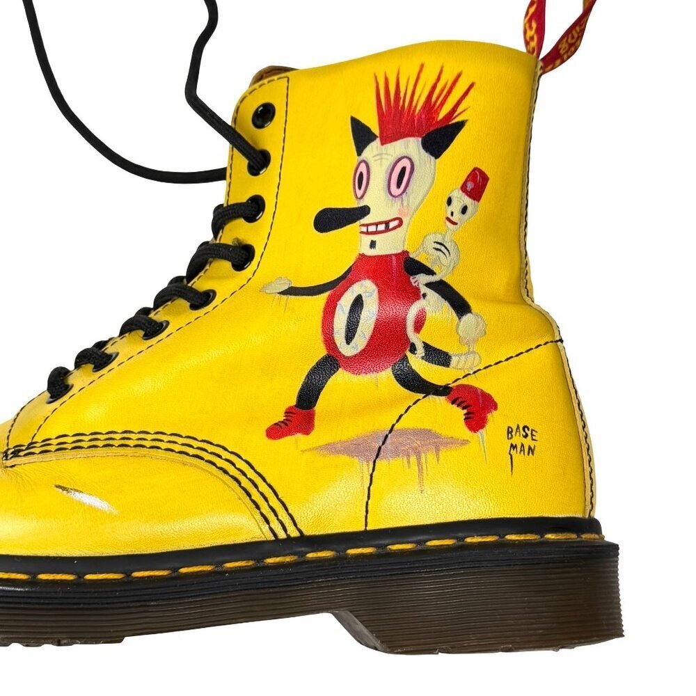 Dr Martens Pascal BootsGary Baseman Punk Toby Limited Edition Rare Sz L-10 M-9 - Picture 9 of 14